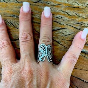 Butterfly ring in sterling silver